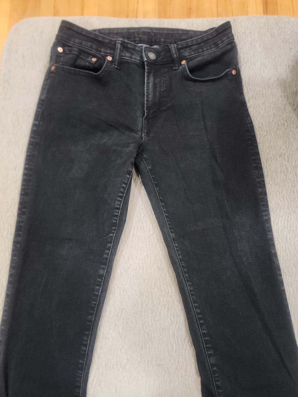 American Eagle Outfitters Black Denim Skinny Jeans Size 31x30